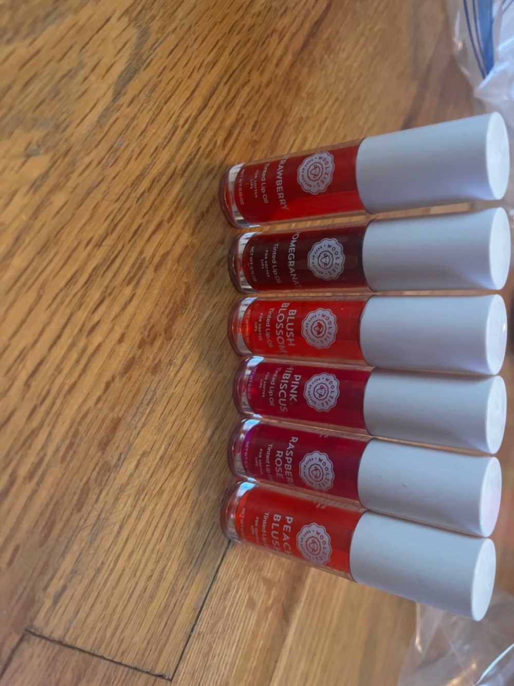Tinted Lip Oil Set - Red & Pink Shades set of 6 price firm